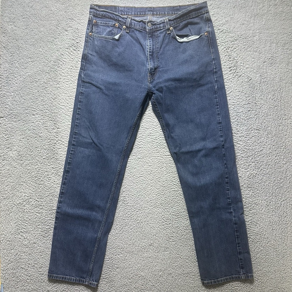 Levi's Men's 505 Regular Fit Jeans 38x34 (Actual 36x31) Blueโ